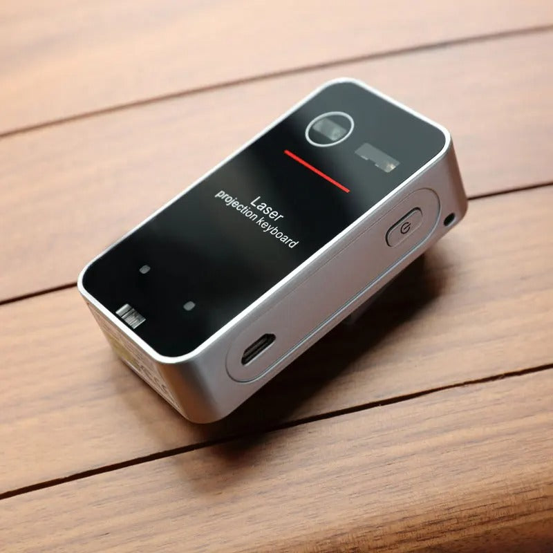 "Wireless Bluetooth Laser Keyboard with Mouse Function - Virtual Projection Keyboard for iPhone, Tablet, & Computer"